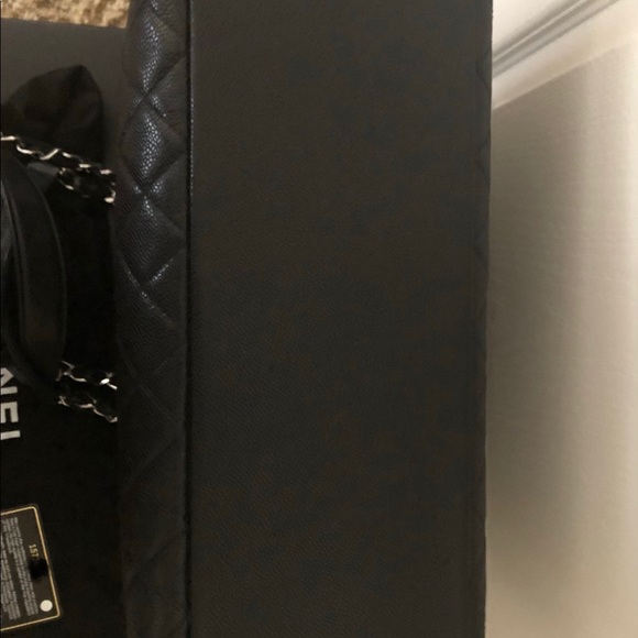 Chanel GST, black caviar with silver hardware.EUC - Picture 4 of 8